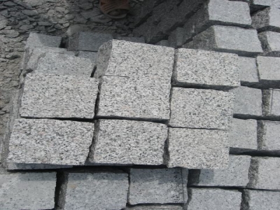 g359 light grey granite cobble stone