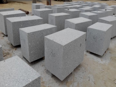 G375 granite base and cuved garden wall