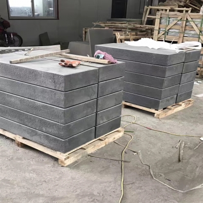 New G684 (weichang black basalt) flamed steps orders to Germany